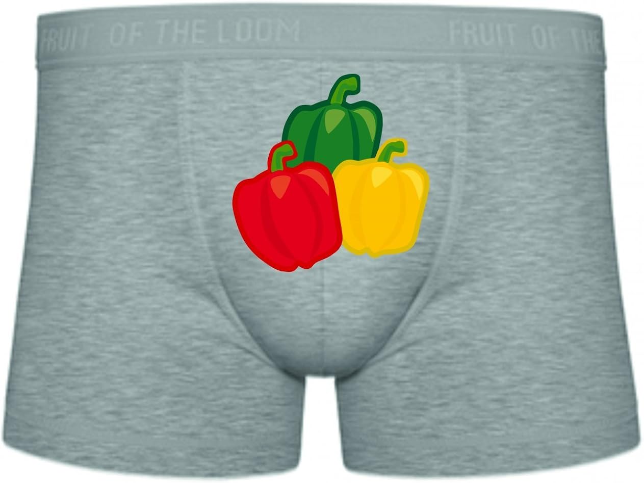 Druckerlebnis24 Boxershort Paprika- Lebensmittel- GEMÜSE- Produkte
