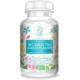 ACTIF Organic Multivitamin for Women Age 70+ with 20+ Advanced Factors and Omega-3, Non-GMO, Made in USA, 90 Count