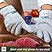 Dowellife Cut Resistant Gloves Food Grade Level 5 Protection, Safety Kitchen Cuts Gloves for Oyster Shucking, Fish Fillet Processing, Mandolin Slicing, Meat Cutting and Wood Carving. (Medium-2 Pairs)