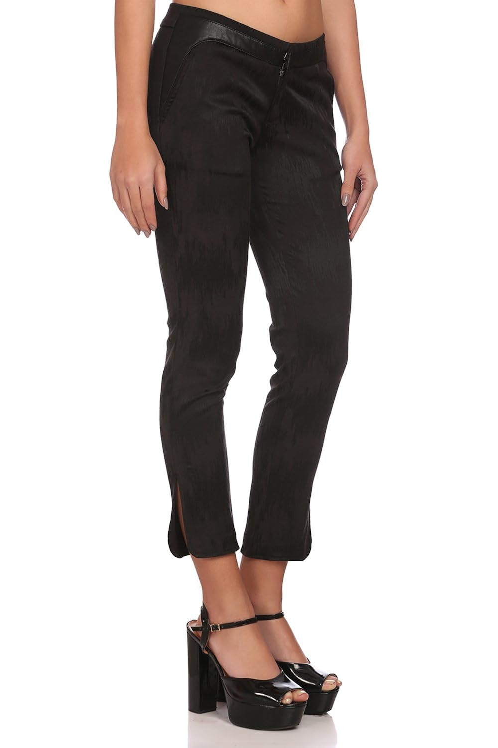 madame women's cotton casual trouser