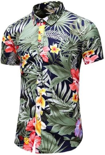 slim fit tropical shirt