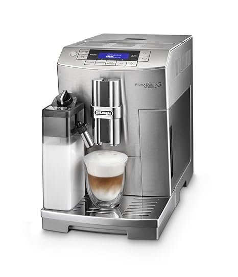 De'Longhi PrimaDonna S De Luxe ECAM 28.466.M Kaffeevollautomat (Digitaldisplay, integriertes Milchsystem, Lieblingsgetränke a