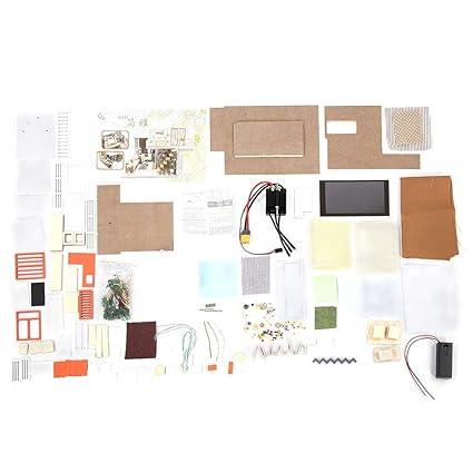 DIY Wooden House Model, DIY Dollhouse Miniature Model with FurnitureKid Birthday Gift