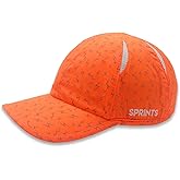 Sprints Race Day Performance Reflective Running Cap | The Lightweight, Quick Dry, Sport Hat, One Size, Unisex (US, Alpha, One Size, Neon Flash Orange)