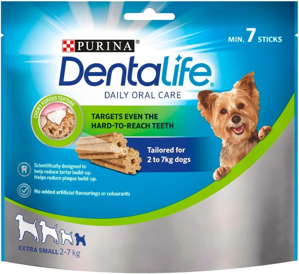 DENTALIFE Extra Small Dog Treat Dental Chew 7 Sticks BigaMart