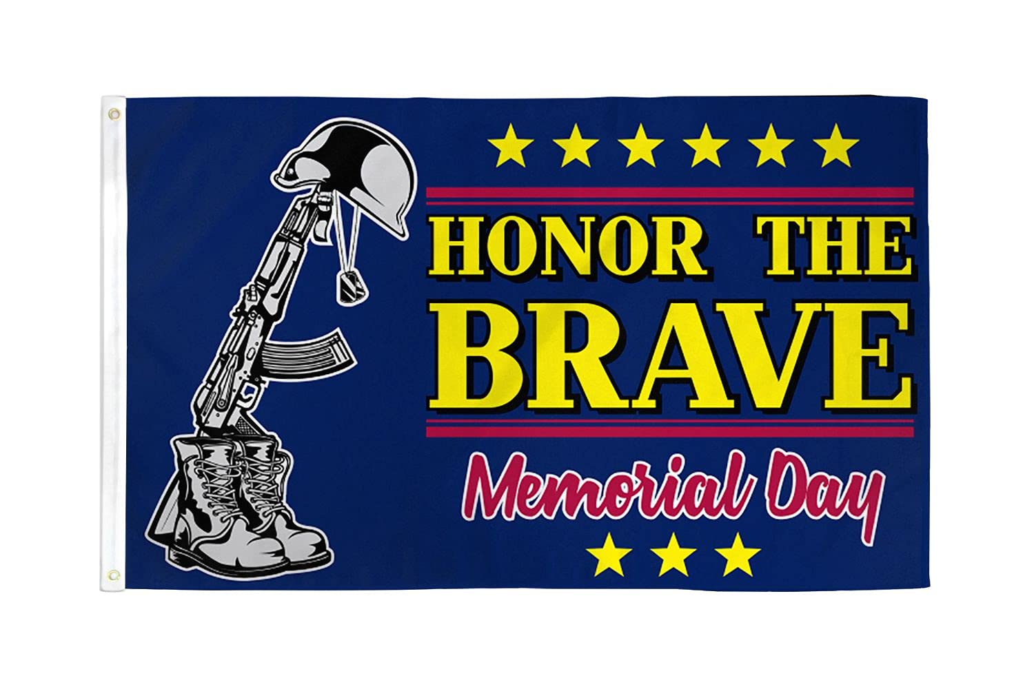 AZ FLAG - Memorial Day Honor The Brave Flag - 3x5 Ft - 100D Polyester Day Of Memory Banner with Two Metal Grommets - Fade Resistant - Vivid Colors - 3' x 5' Feet - 150x90 Cm