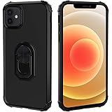 Restoo Compatible with iPhone 12/12 Pro Case,Protective Clear Case with [Kickstand Ring] [Soft Shock Absorbing Bumper…