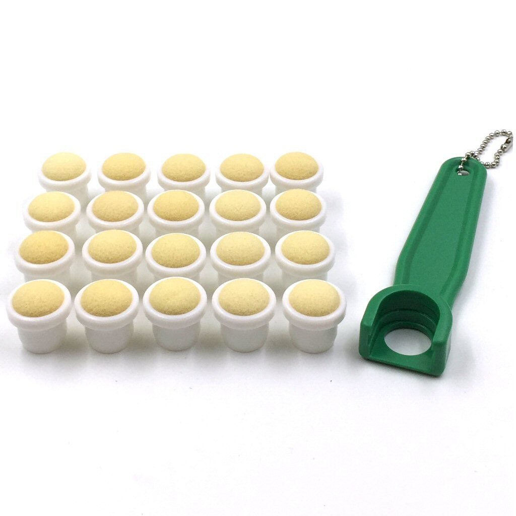 Tapp Collections Bingo Dauber Plain Tips 20-pk and EZ Lift Dauber Tip Removal Tool - Green