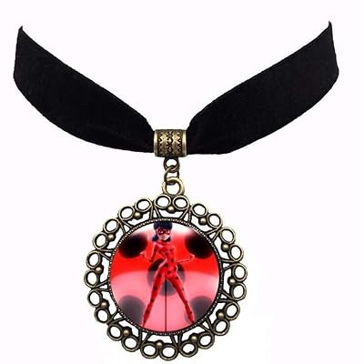 Gem Cabochon Pendant Choker Necklace 