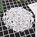 DECORA 3.5cm Sturdy White Wooden Mini Clothespin Photo Clips Pack of 100