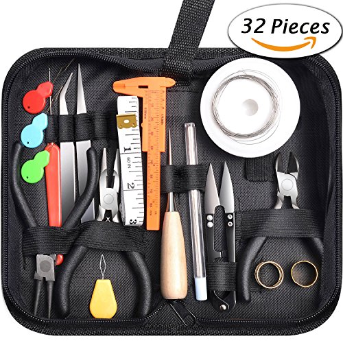 Paxcoo 32Pcs Jewelry Repair Tool Kit for Jewelry Making