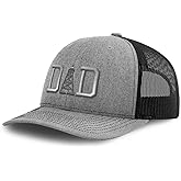 Richardson Mesh Cap Hat Embroidered Oil Rig Dad Oil Drilling Rig Embroidery Trucker Hats for Men & Women