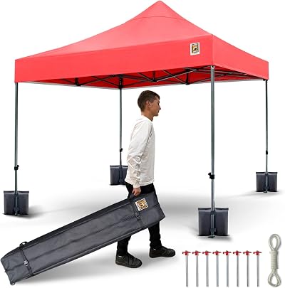Gorilla Gazebo 3x3m Pop Up Waterproof Heavy Duty with Leg Weights Bag