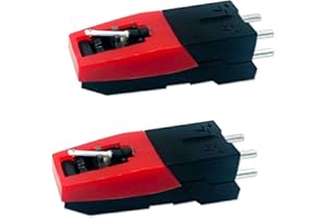 ACKLLR 2 Pack Record Player Cartridge, Replacement Vinyl Turntable Cartridge with Needle Stylus for Vintage LP for Record Player Phono Phonograph