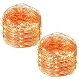 Fairy Lights,Oak Leaf 2 Set of Micro 30 LED String Lights,4.9 Ft (1.5m) for DIY,Home,Party,Wedding Centerpiece or Table,Warm White