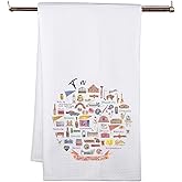 MNIGIU TN Travel Gift TN Kitchen Towel TN Kitchen Decor for Housewarming TN Souvenir Gift (TN Towel)