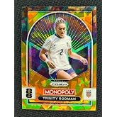 Panini Monopoly Prizm World Cup 2026 Trinity Rodman United States Gold Cracked Ice SP Card, No. 94