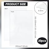 BENECREAT 30Pcs Heat Transfer Paper 30x20cm White PET Hot Fix Tape for DIY view 2
