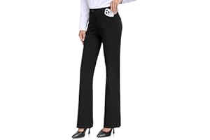 Tallemon Tall Women's 34/36/38 Inseam Bootcut Dress Pants Office Work Yoga Slacks Stretch Business Casual Trousers