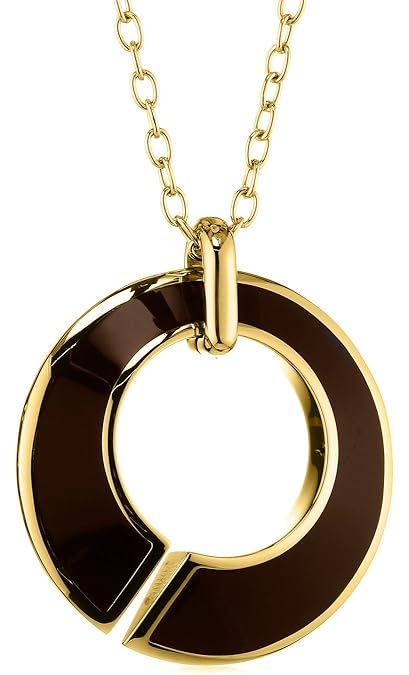Joop! Damen-Kette mit Anhänger Match Edelstahl rhodiniert Kunststoff 80 cm - JPNL10559B490