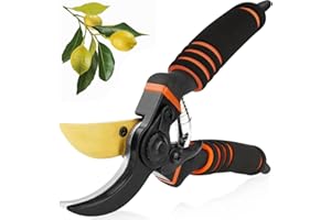 8" Pruning Shears for Gardening –Garden Clippers with Safety Lock & Comfort Grip Gardening Tools Gift for Branches