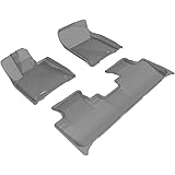 3D MAXpider Complete Set Custom Fit All-Weather Floor Mat for Select Lexus RX/ RX Hybrid Models - Kagu Rubber (Gray)