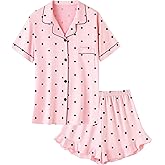 Umeyda Girls Pajamas Set Ruffle Soft Button-Down Sleepwea Nightwear 2Pjs Set Loungewear,5-14 Years