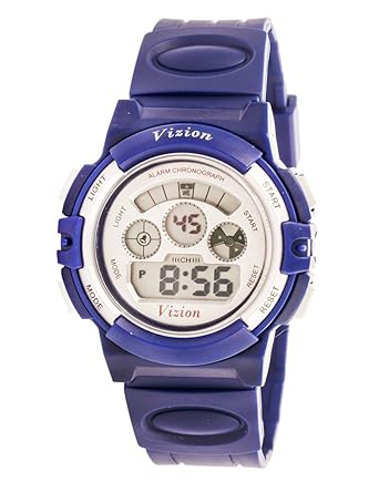 Vizion Digital Multi-color Dial Sports-Alarm-BackLight Watch For Kids-W-8022095-4