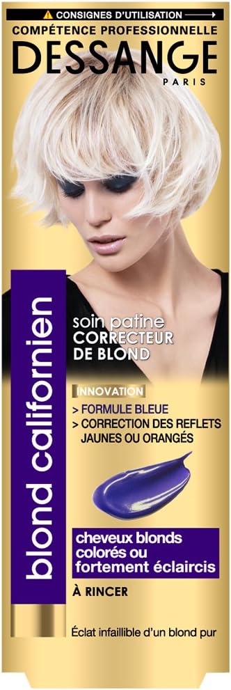 Dessange - Californian Blonde - Protective hair care - Blonde Corrector for Dyed or Heavily Lightened Blonde Hair 125 ml (Pack of 1)