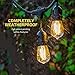 ECOWHO Outdoor String Lights, Waterproof LED Patio String Lights with Hanging E26 Sockets for Yard Bistro Pergola Wedding Gathering Party (UL Approved) (30FT with Bulbs)