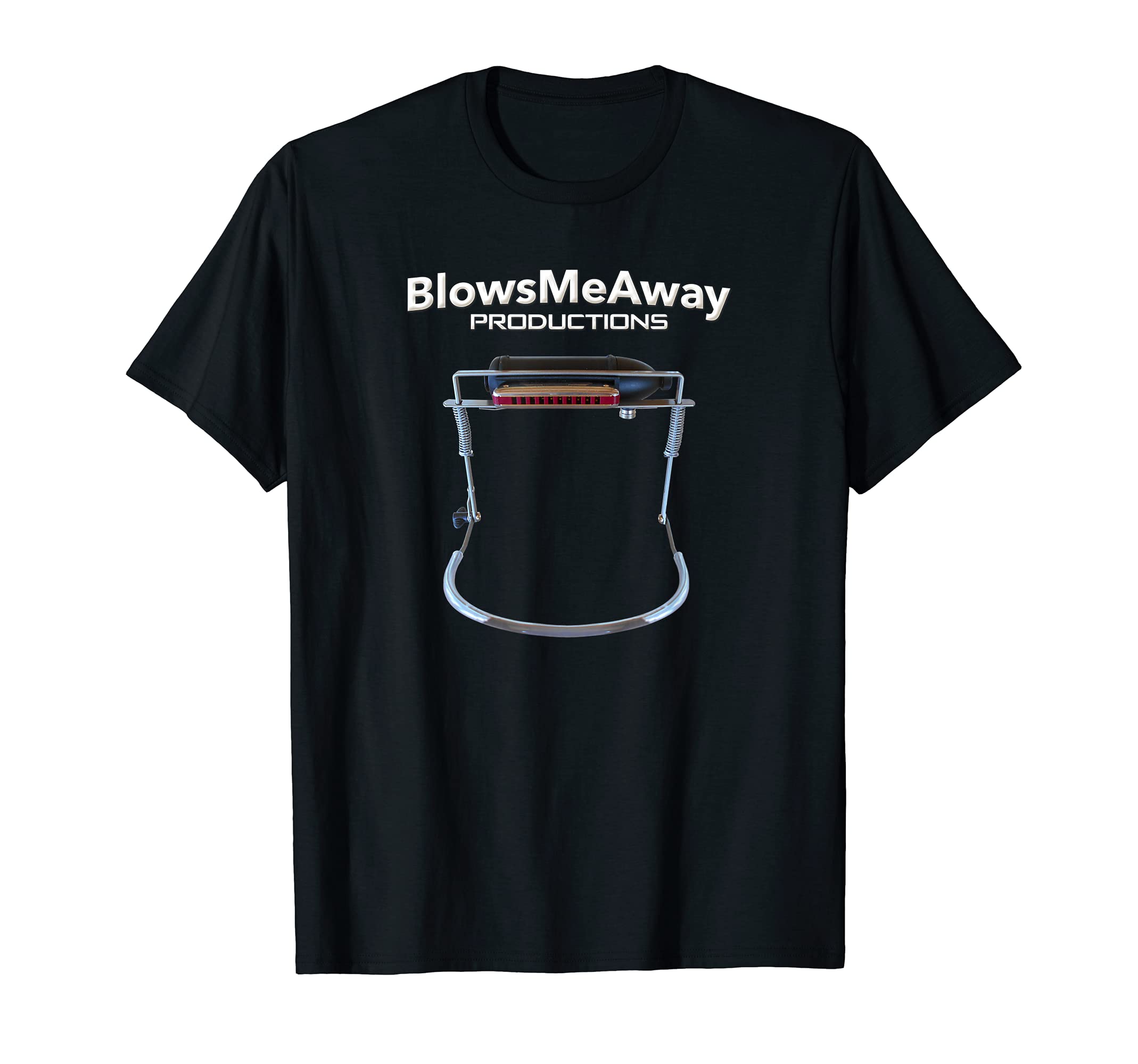 BlowsMeAway Productions Rackit! Harmonica Microphone T-Shirt