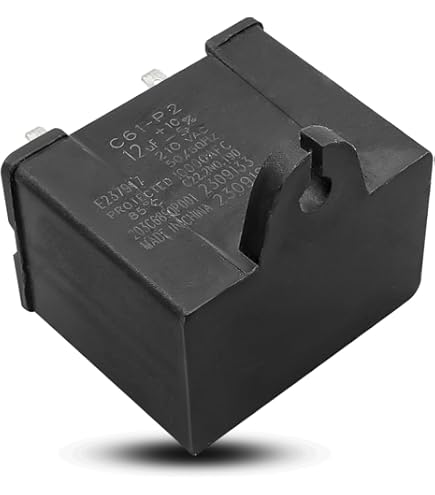 【Fuenteです】 Refrigerator Run Capacitor C61-P2 12uF 210VAC, Replaces