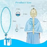 Vicloon 9 Piece Dress Up Set for Kids Princess Tiara Wand Gloves Necklace Ring view 3