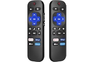 TUOVAR (Pack of 2) Replacement for Roku TV Remote Control - Only for Roku TV, Universal for Onn Roku/TCL Roku/Hisense Roku/Philips Roku/Element Roku TV (Not for Stick or Box)