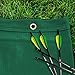 Professional Archery Back Stop Netting - Heavy Duty Reinforced Nets in 5 Sizes [Green/White]