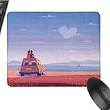 Romantic Gaming Mouse pad Two Happy Lovers Sitting