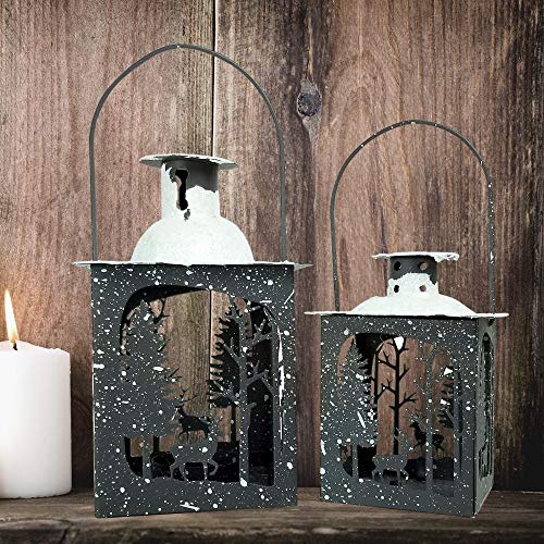 4 BANBERRY+DESIGNS+Rustic+Lantern+Set