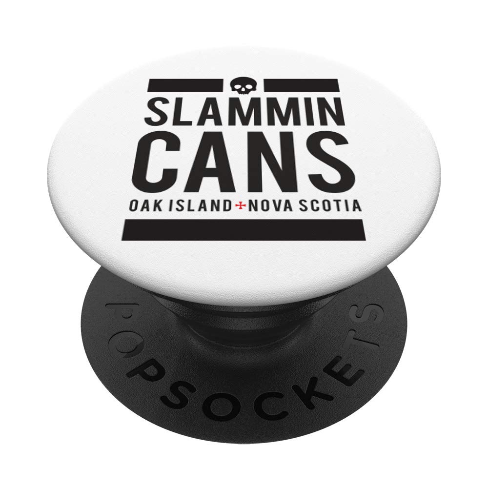 Slammin Cans Oak Island Skull Funny PopSockets Grip and Stand for Phones and Tablets