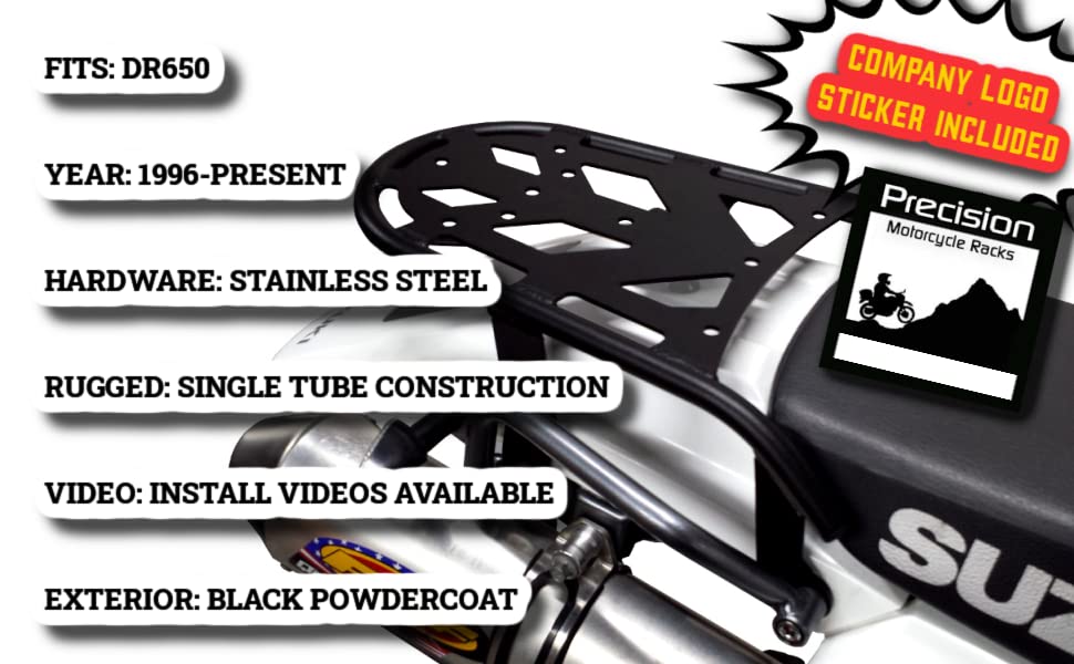 Dr650 Long Rear Rack Mua PMRACKS DR650 Rear Rack (1996-Present) DR 650 Luggage Rack 1996 ...