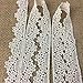 3 Yards, Mini Tripple Flower Scalloped Trim, Ivory, 3/4