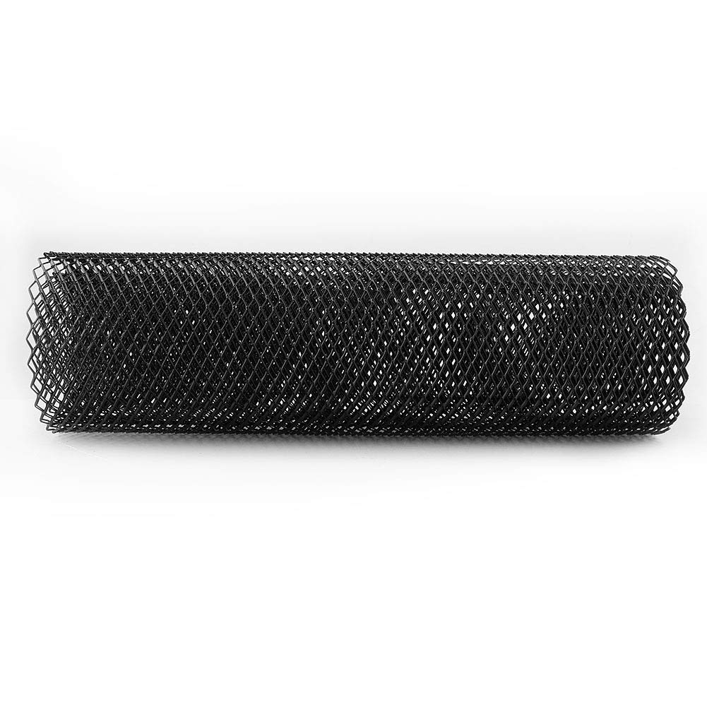 Car Grille Mesh,6x12mm Universal Aluminum Alloy Car Grille Mesh Net Grid Body Bumper Rhombic Grill Spoiler Bumper Vent Mesh Sheet
