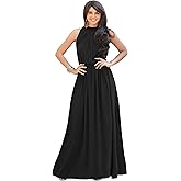 KOH KOH 2026 Sexy Sleeveless Summer Formal Flowy Casual Gown