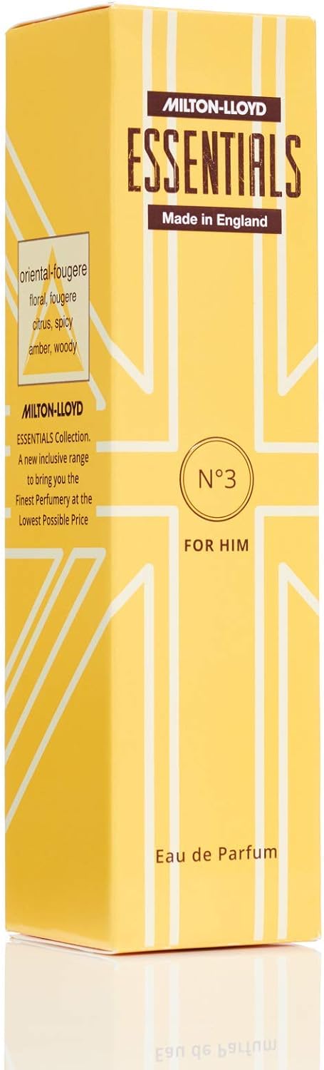 MILTON-LLOYD ESSENTIALS No 3 Perfume for Men. 50ml Eau de Parfum Men, Luxury Fragrance, Mens Aftershave - Image 4
