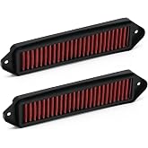 PQY Red Cabin Air Cowl Filters Compatible with BMW E82 E90 E92 335i 328i | Dual Cabin Air Filters; for E82 E88 E90 E91 E92 E93 X1 335i 135i 328i