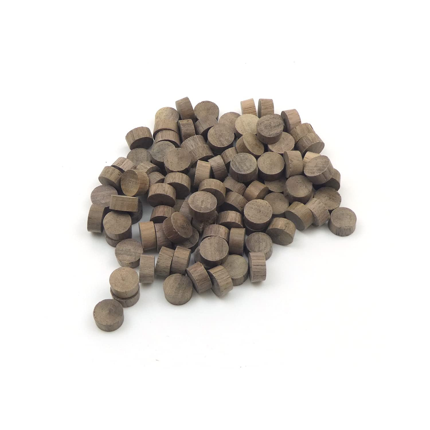 1/2" - 12.7mm Walnut Flat Head End Grain Plug - Pack of 100