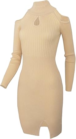 keyhole sweater dress