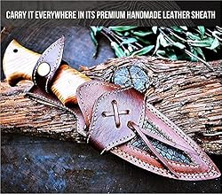 BIGCAT ROAR Handmade Damascus Hunting Knife