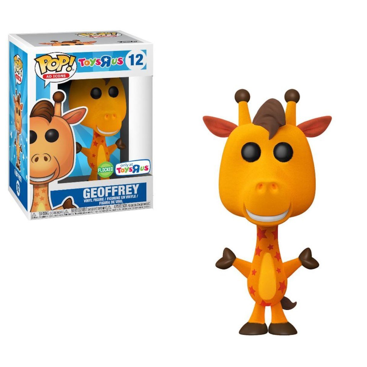 Funko Pop! Ad Icons Flocked Geoffrey the Giraffe Toy R Us Exclusive + Protector