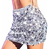 TWINKLEDE Silver Sparkly Sequin Skirt Glitter Rave Mini Skirt for Women
