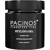 Pacinos Styling Hair Gel for Men, Firm Flexible Hold, High Shine, 16 oz | Firm flexible hold, High-shine wet-look finish, gel pacinos para cabello